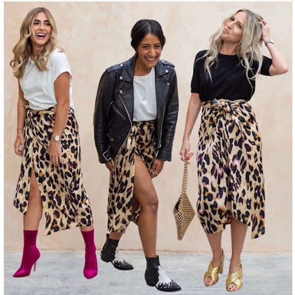 never fully dressed leopard wrap skirt